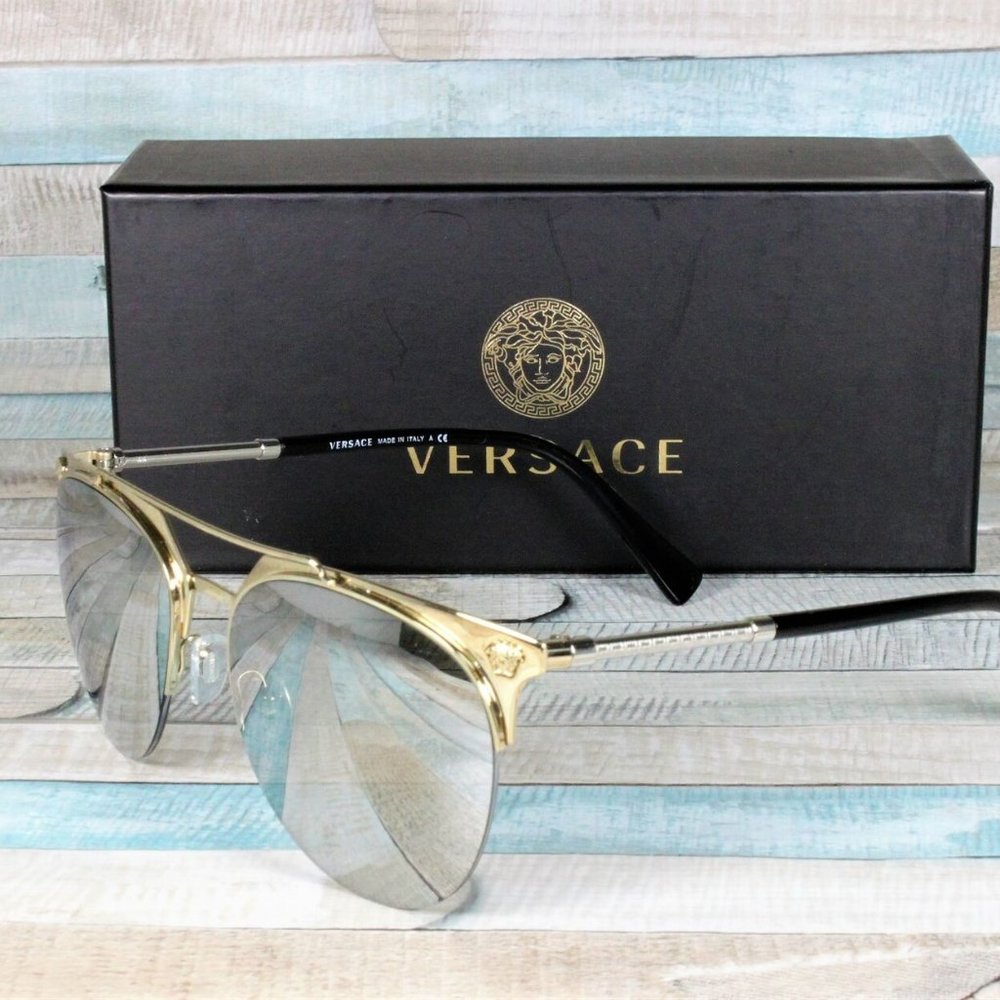 Versace Pale Gold 57mm Men's Sunglasses!!